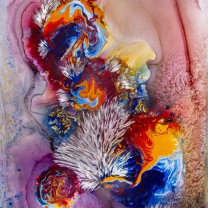 Artwork by Ingolf Kühn Coral Reef I Art-No 11033 acrylic on dibond 79x104 2018
