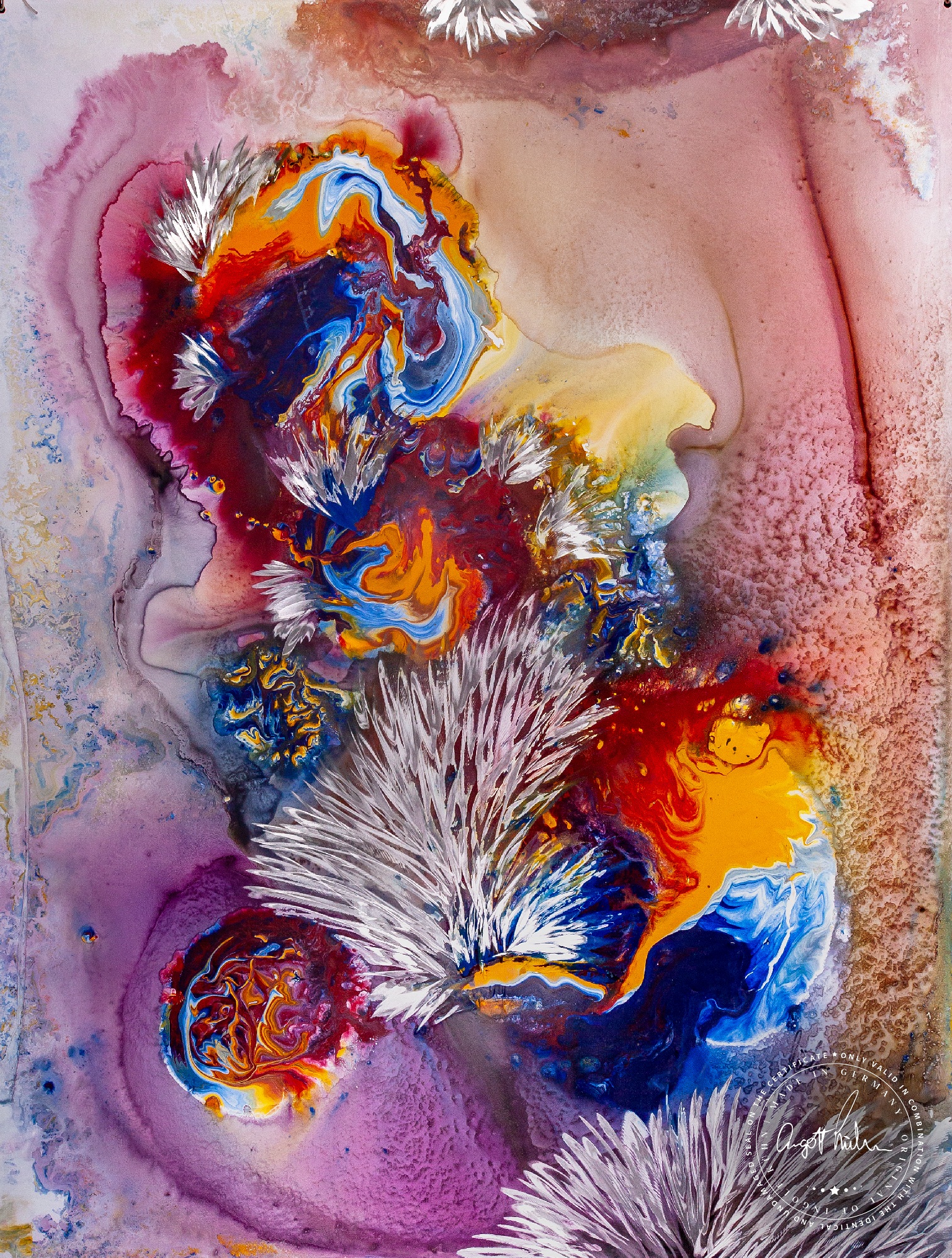 Artwork by Ingolf Kühn Coral Reef I Art-No 11033 acrylic on dibond 79x104 2018