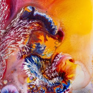 Artwork by Ingolf Kühn Coral Reef II Art-No 11034 acrylic on dibond 79x104 2018