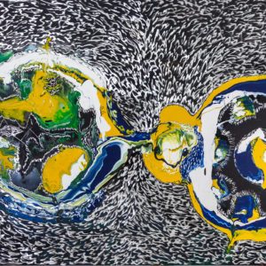 Ingolf Kühn Artwork Another Earth Art-No 11051 acrylic on dibond 285x150 2019