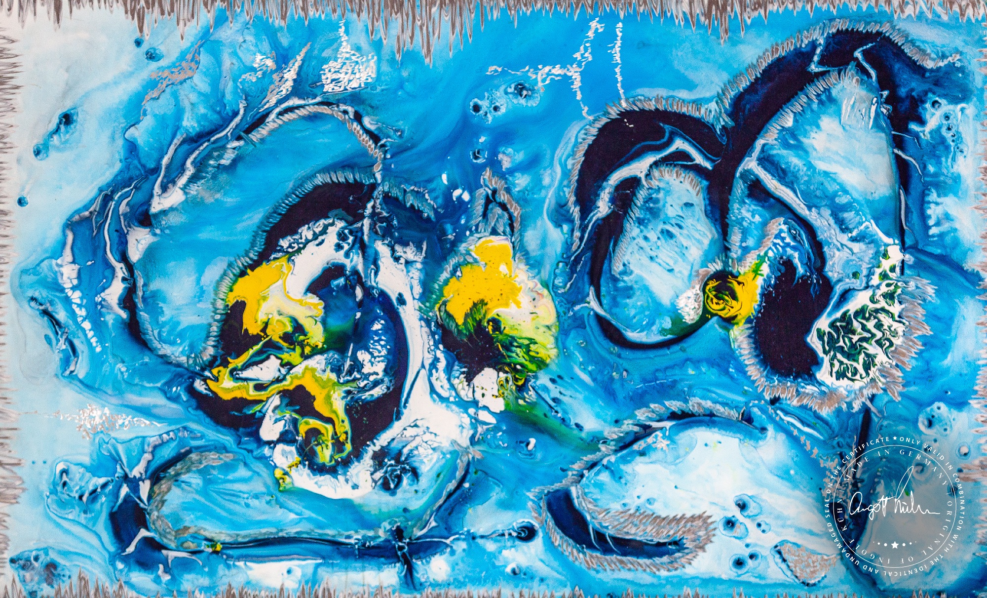 Artwork by Ingolf Sparkling Water Art-No 11078acrylic on dibond 70 cm x 50 cm 2018